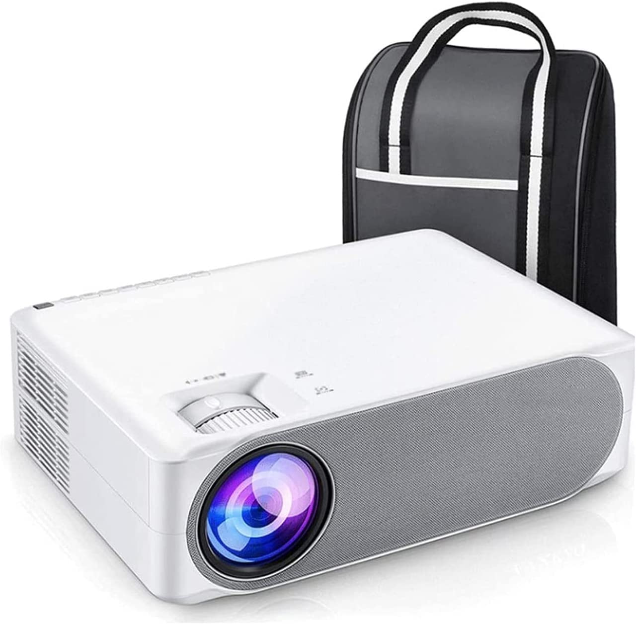 Portable 1080P Mini Projector - 170'' HD Display, 40,000 Hrs LED Life, Compatible with Fire TV Stick, HDMI, VGA, TF, AV & USB - Perfect for Home Theater, Outdoor Movie Nights & Business Presentations