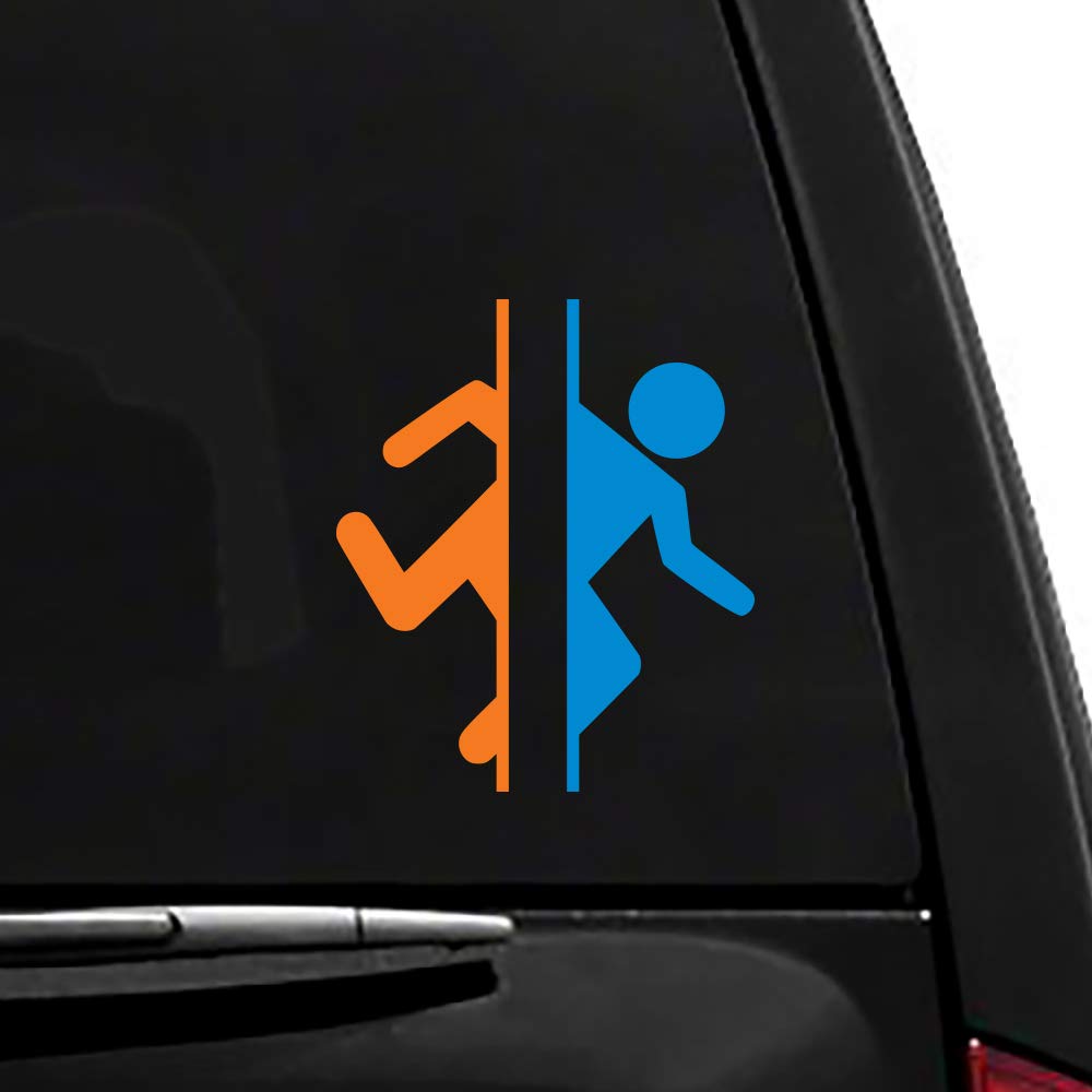 Portal Video Game Vinyl Vehicle Sticker - Waterproof Decal for Cars, Laptops & Gaming Accessories - Perfect for Gamers and Fans