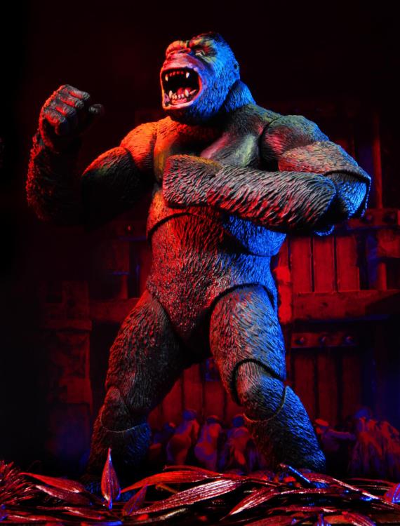 NECA King Kong Illustrated Version Action Figure - Collectible Movie Monster Toy for Display & Gifts - Perfect for Fans, Collectors & Home Decor
