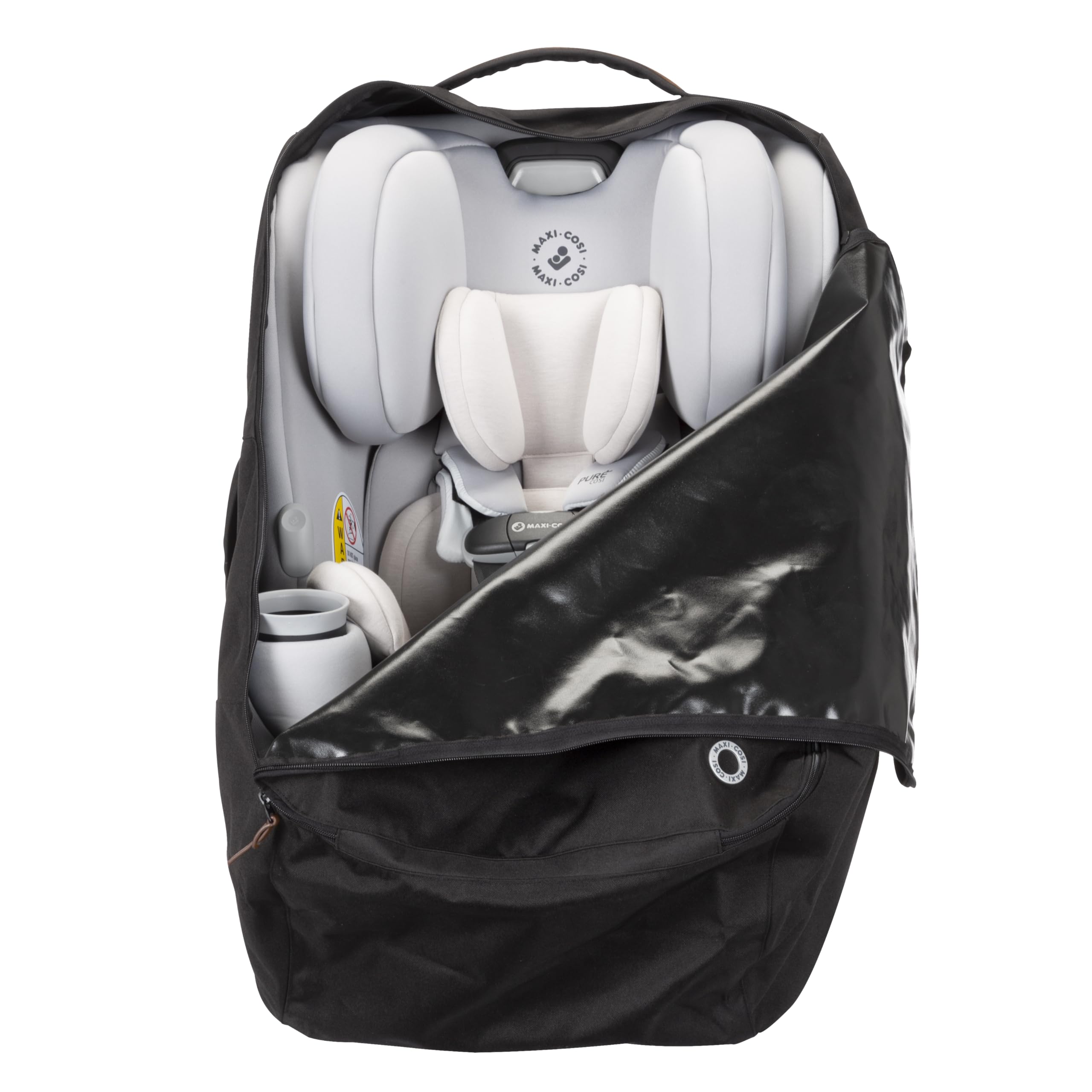 Maxi-Cosi Wheeled Car Seat Travel Pack - Lightweight & Portable Infant Car Seat Stroller Combo for Airplane & Car Travel, Black - Perfect for Family Vacations & Road Trips