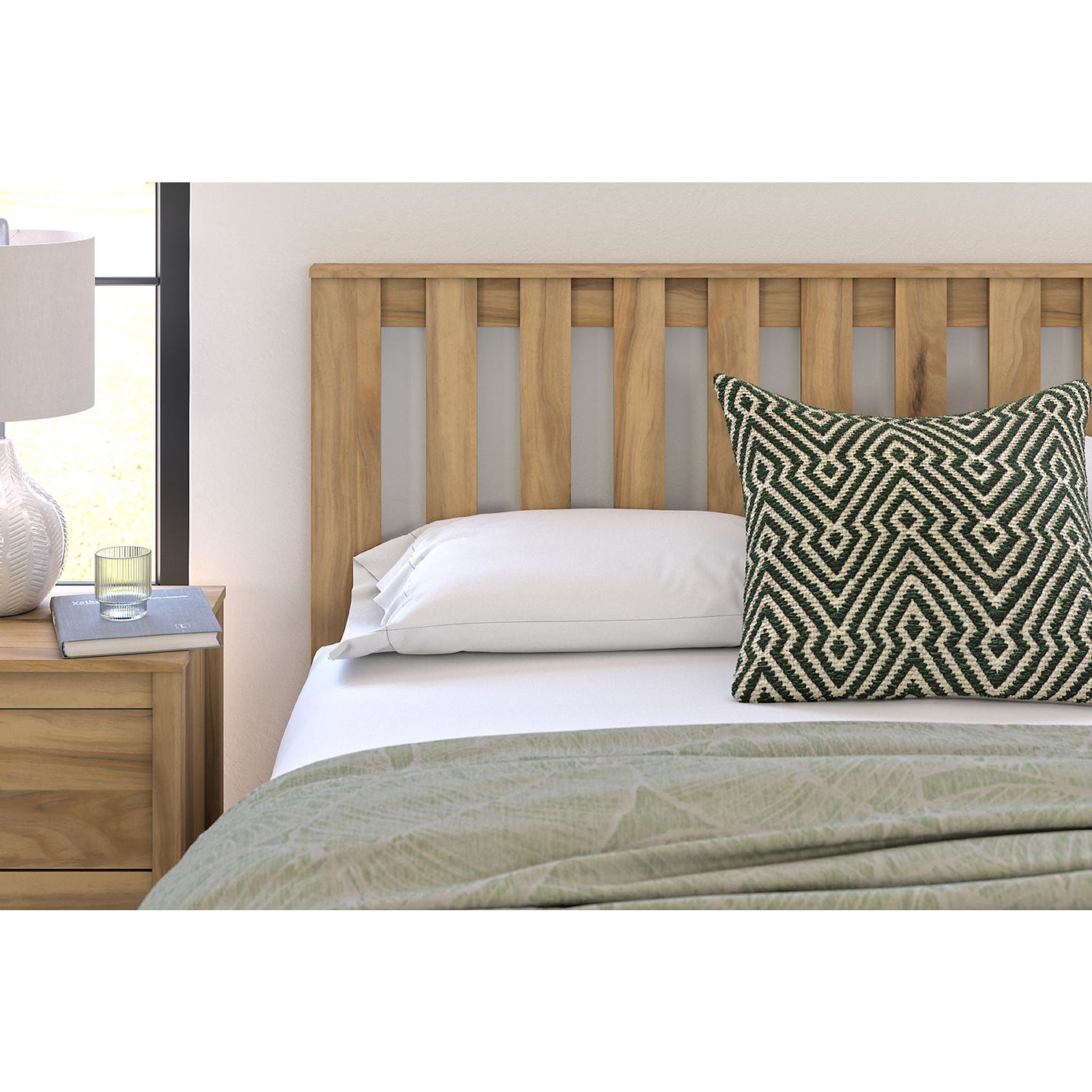 Bermacy Full Panel Headboard in Light Brown - Modern Upholstered Bed Frame Headboard for Bedroom Decor - Perfect for Master Bedroom, Guest Room, and Dormitory