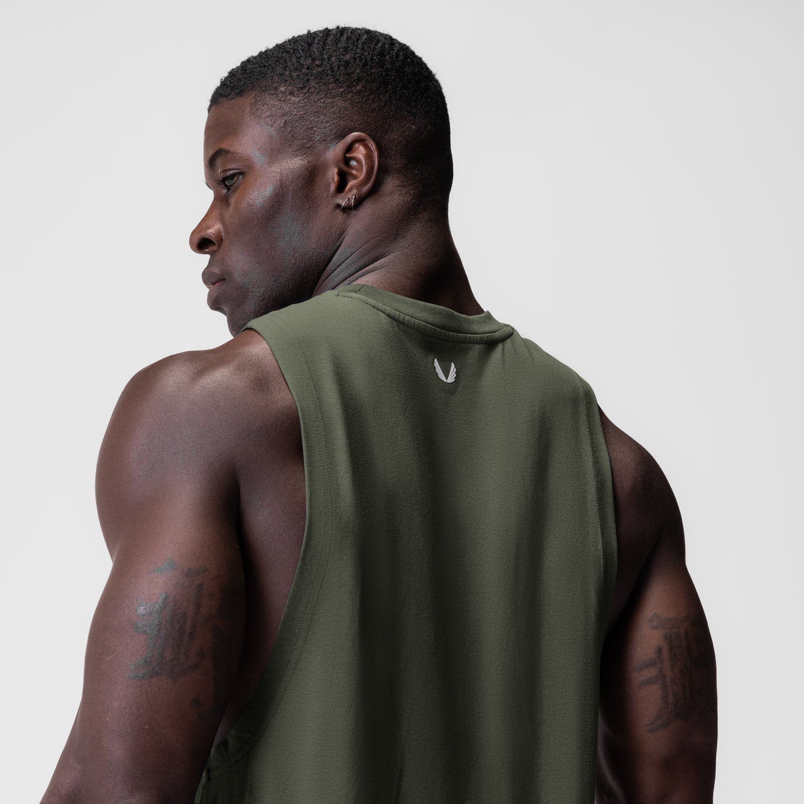 Premium Supima® Cotton Muscle Tank for Women - Olive Green | Soft & Breathable Workout Top for Yoga, Gym & Casual Wear