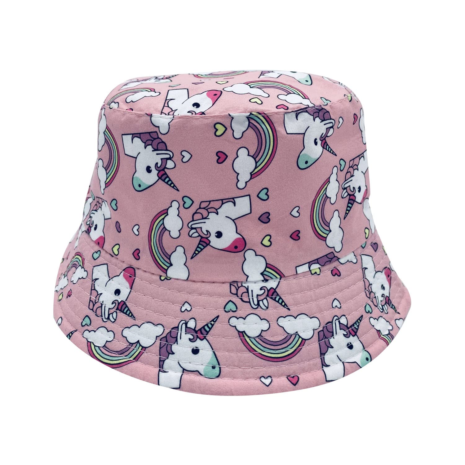 Empire Cove Kids Reversible Bucket Hat - Adjustable Fisherman Cap for Girls & Boys, Sun Protection Summer Beach Hat for Outdoor Activities, Travel & Vacations