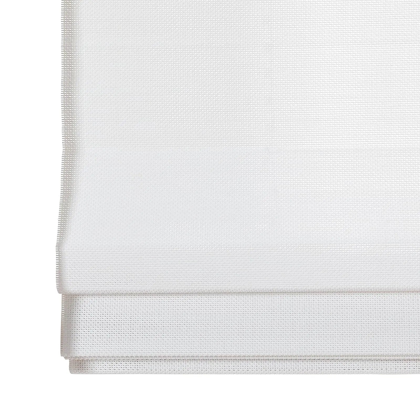 Natural Woven Bamboo Window Shade - Mist White | Eco-Friendly Roller Blind for Living Room, Bedroom & Office | Light Filtering & UV Protection