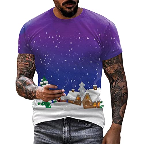 G07 Mens Christmas Shirt Snowflakes F