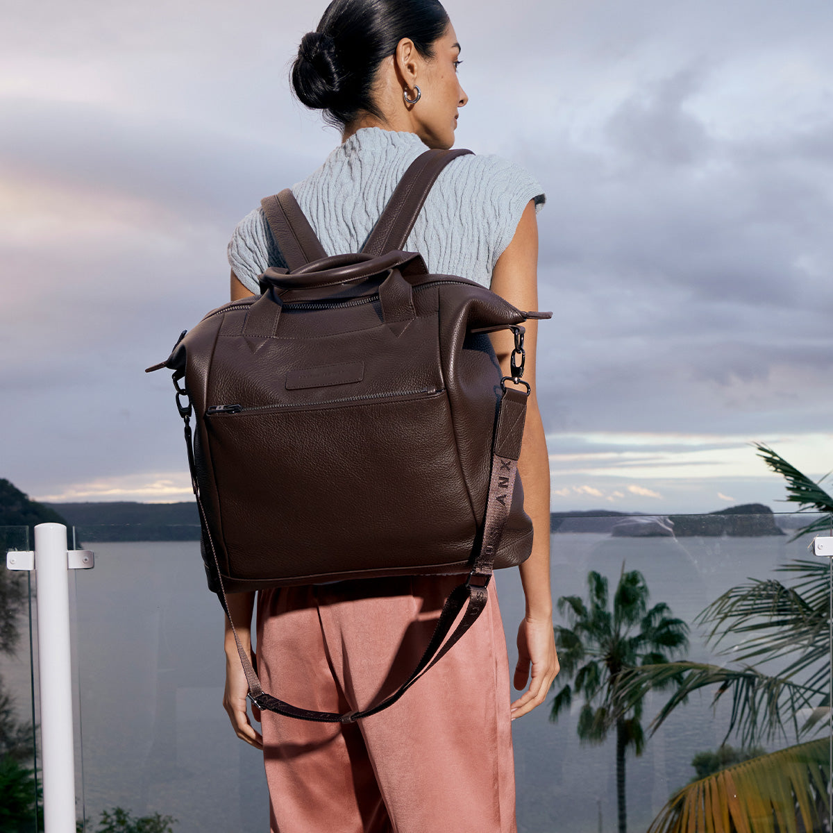 Comes In Waves Bag Cocoa - Stylish and Durable Crossbody Bag for Women | Perfect for Travel, Shopping, and Everyday Use