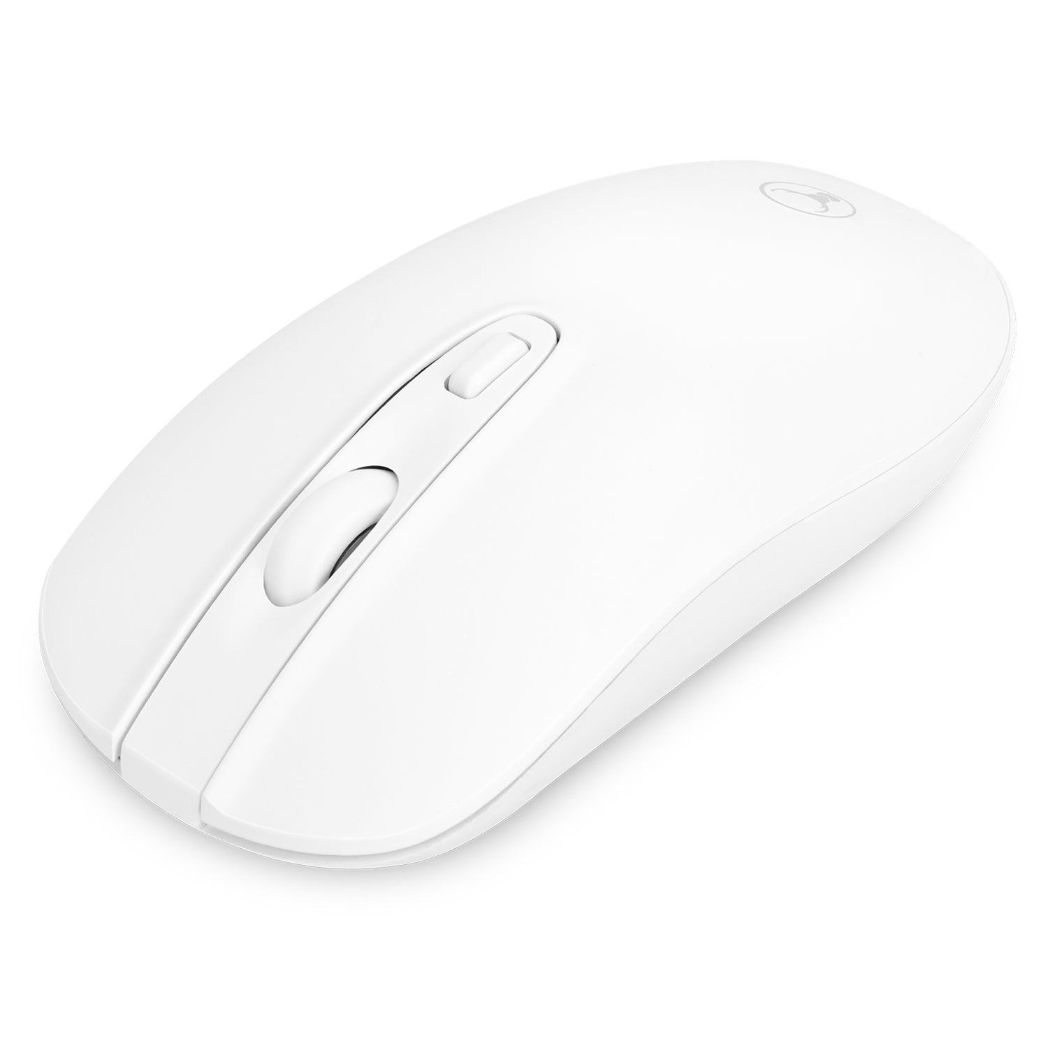 Bonelk KM 447 Slim Wireless Keyboard and Mouse Combo - Compatible with Mac, Windows, iOS & Android - White | Perfect for Home Office, Gaming & Remote Work
