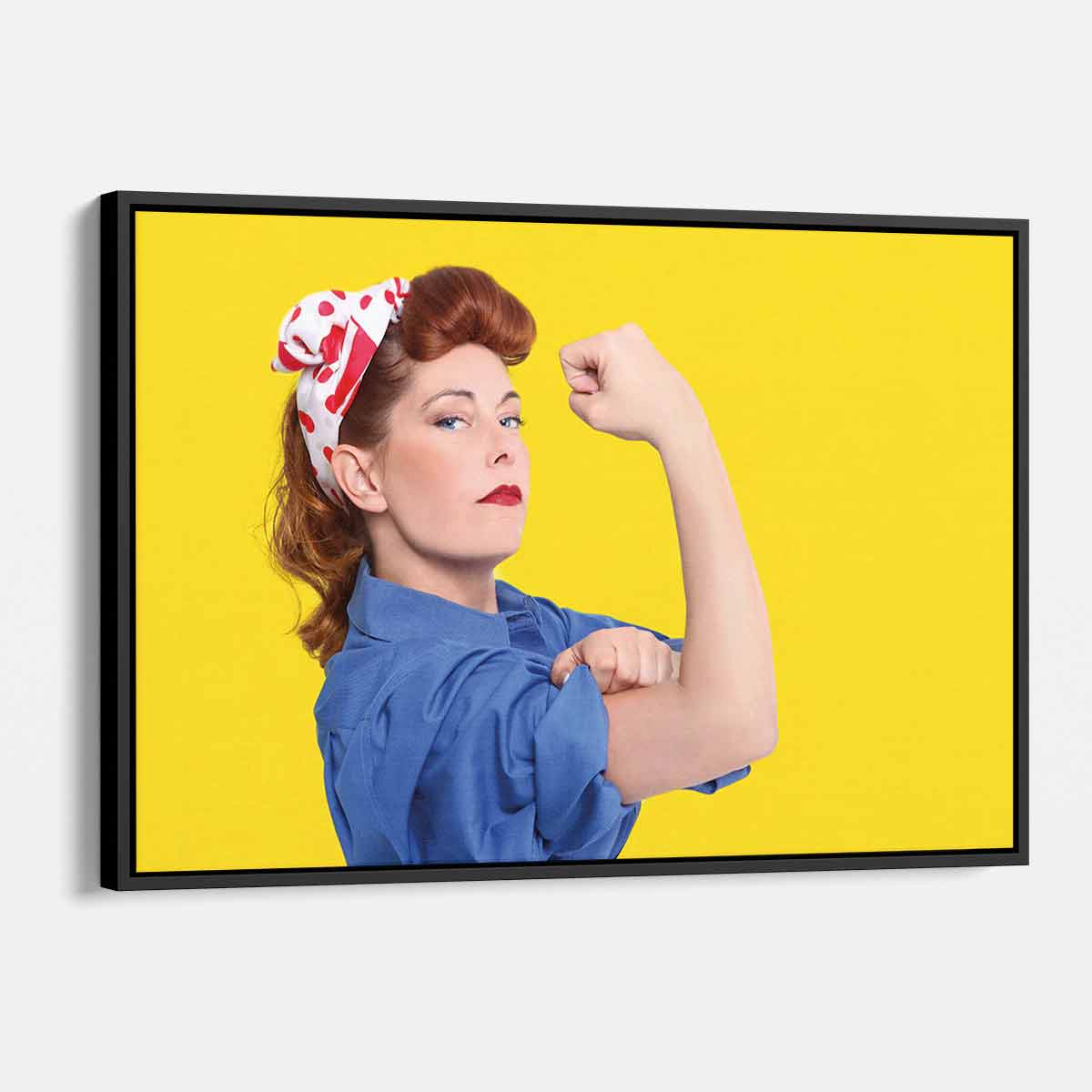 Feminist Wall Art Canvas - Yellow Inspirational Decor for Living Room, Bedroom & Office | 4168