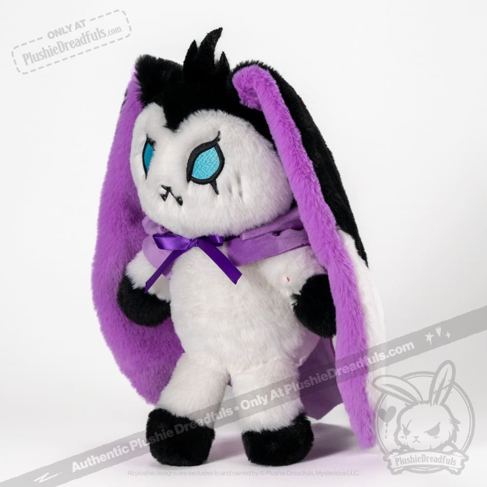 Plushie Dreadfuls Bunny Lugosi - Vampire Bunny Stuffed Animal Toy | Cute Gothic Plush for Halloween Decor, Horror Collectors & Unique Gifts