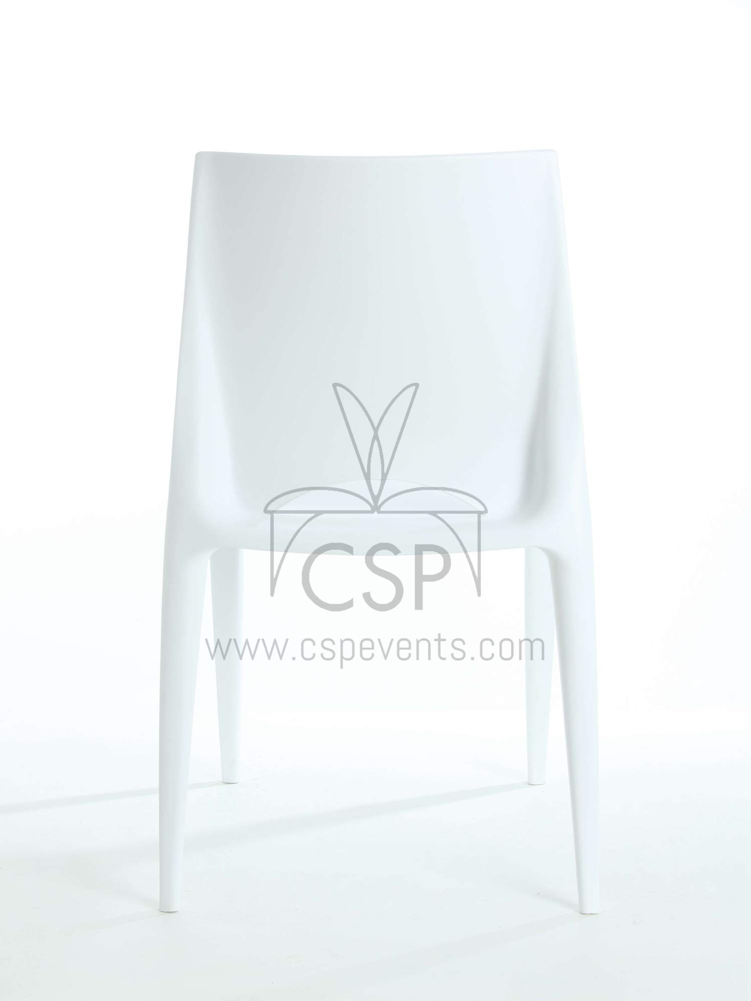 Premium Crescent White Dining Chairs for Restaurants & Cafes - Commercial Seating Solution - Comfortable & Durable for Indoor/Outdoor Use