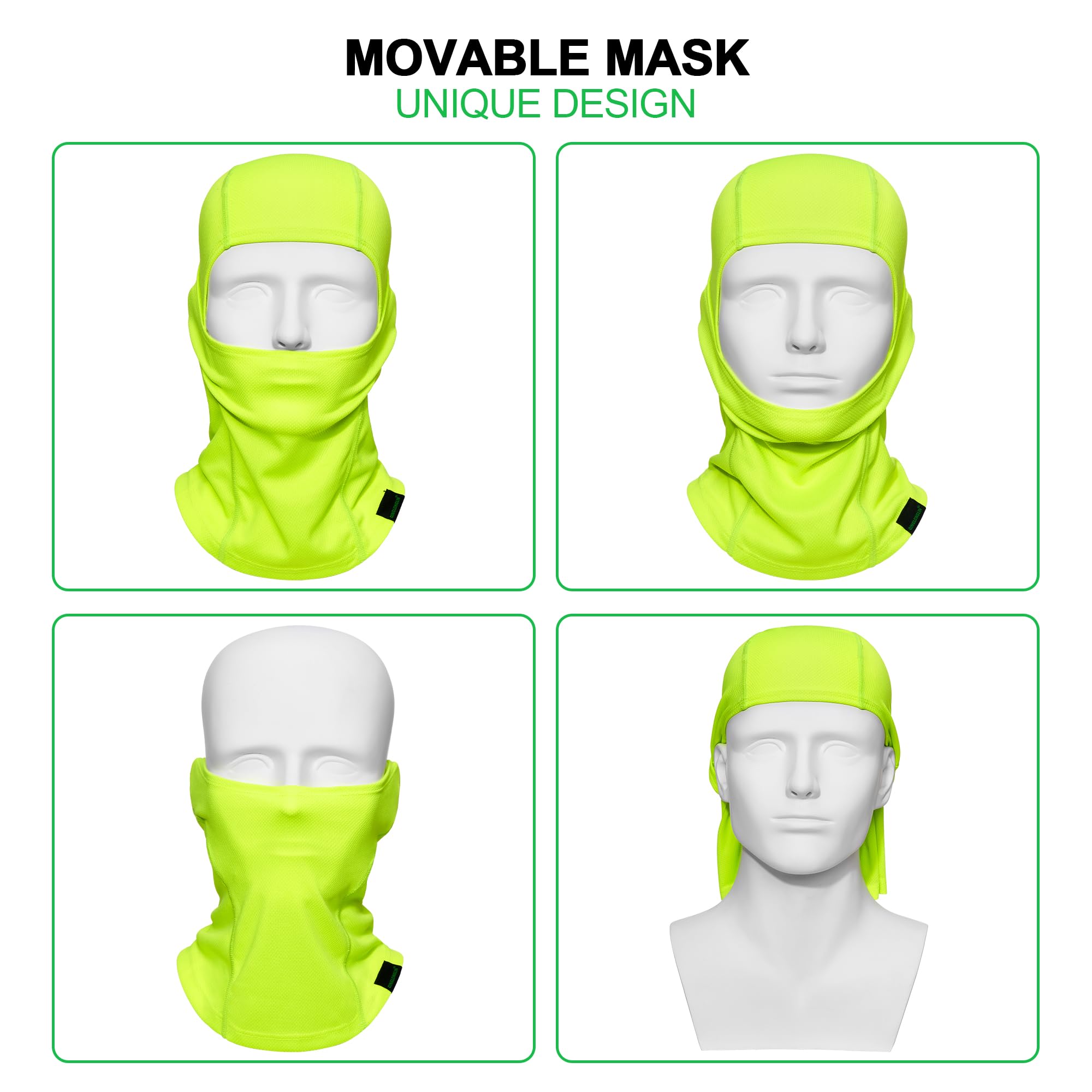 3-Pack Balaclava Ski Mask for Men & Women - Breathable Full Face Cover for Skiing, Snowboarding, Cycling & Outdoor Winter Sports - Cold Weather Protection Gear