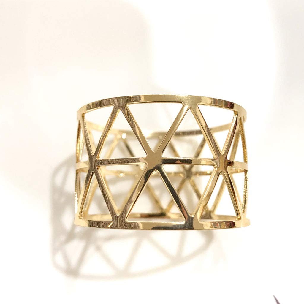 10PCS Gold Alloy Napkin Rings for Wedding, Party & Dinner Table Decorations - Elegant Table Accessories for Formal Events & Home Dining
