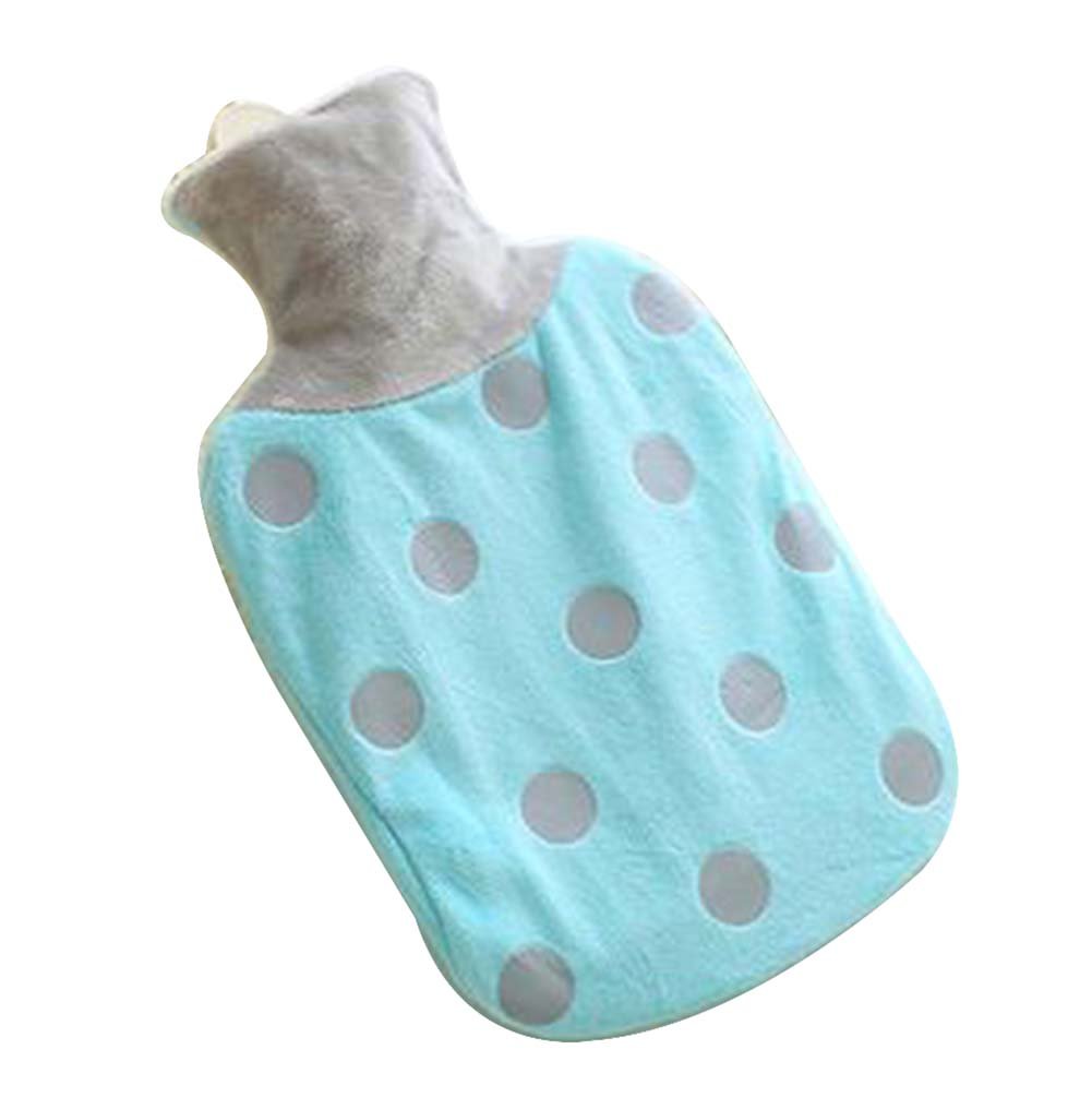 Premium Hot Water Bottle for Pain Relief - Soft Plush Rubber Warm Water Bag with Easy-Fill Design - Perfect for Cramps, Back Pain & Cold Nights