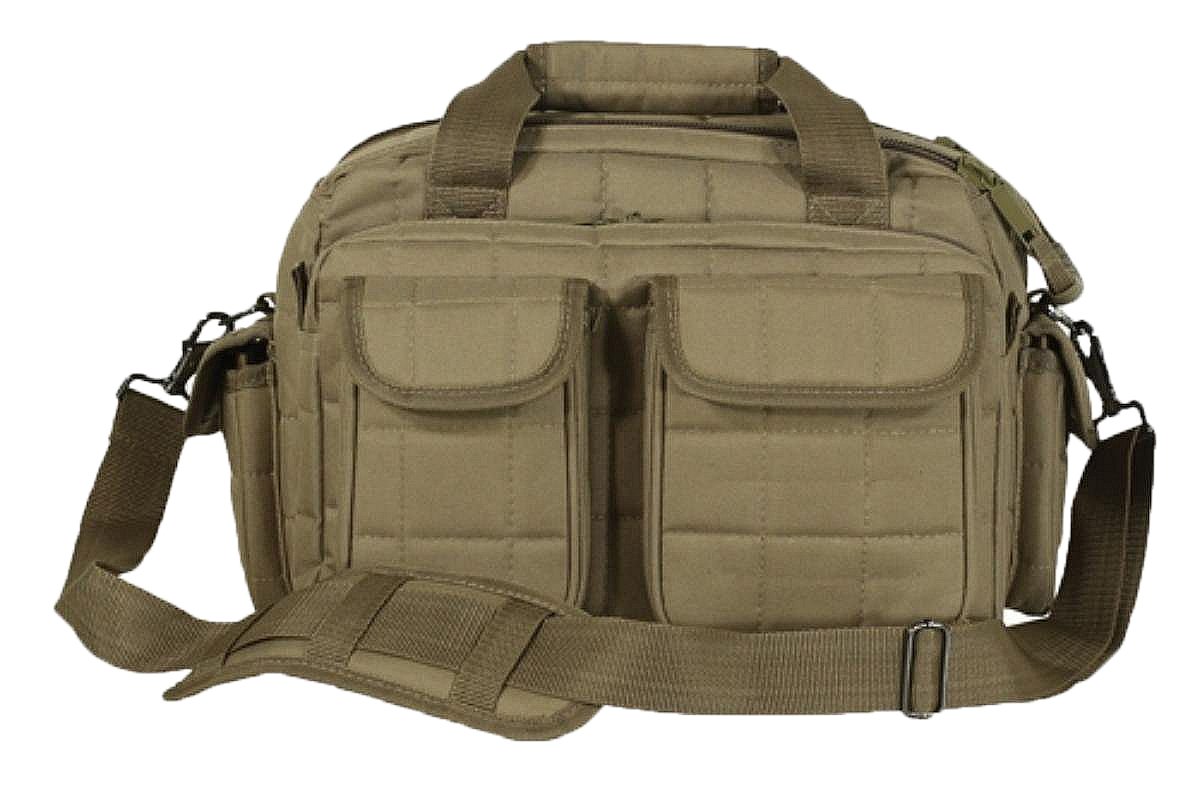VooDoo Tactical Scorpion Range Bag - Standard Size, Coyote Brown | Durable Shooting Range Gear for Pistol & Rifle Accessories | Perfect for Outdoor Hunting, Airsoft & Firearm Training
