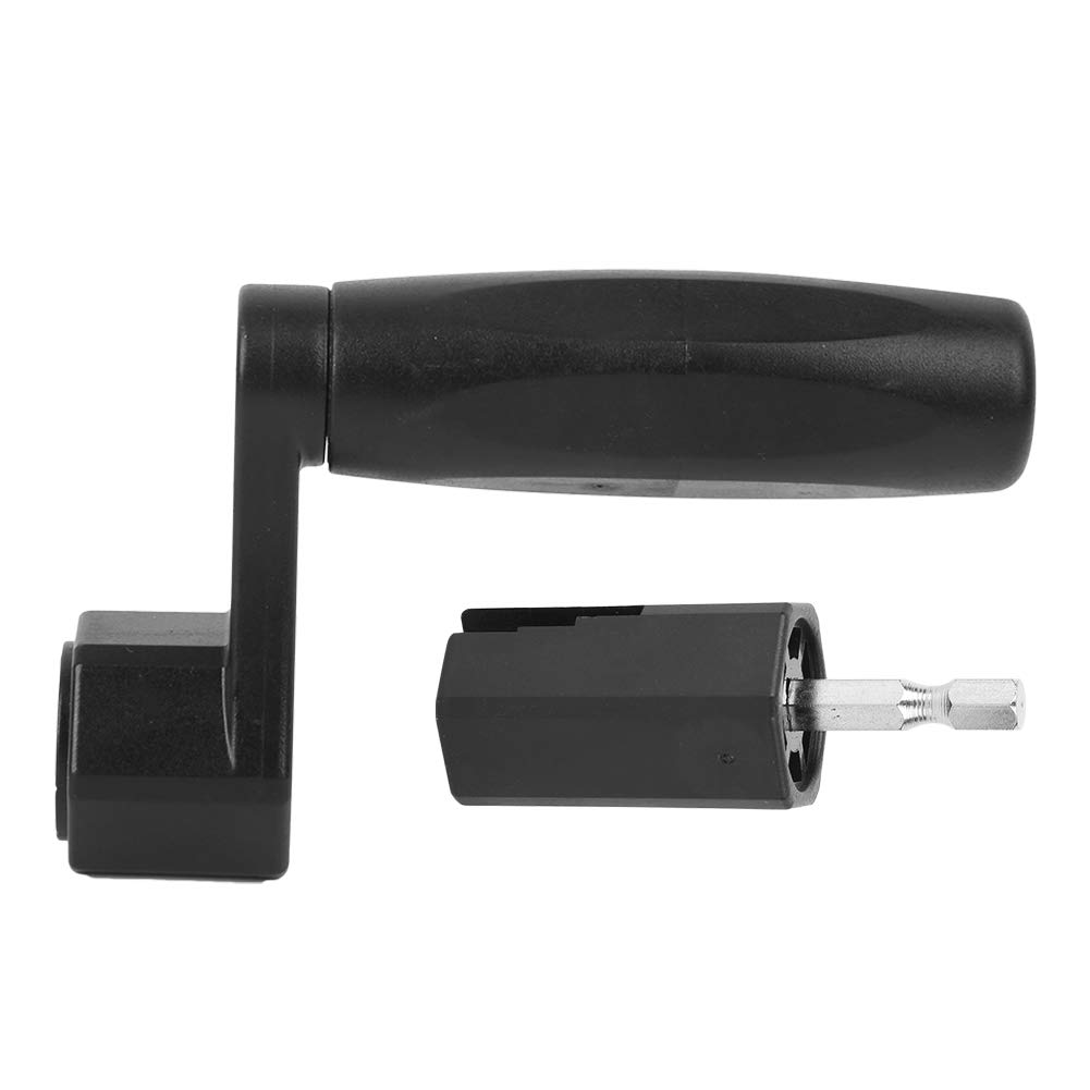 Vbestlife Guitar Screwdriver Drill Bit with String Winder - Black Plastic & Metal Guitar Tool Set for Acoustic, Classical & Electric Guitars - Perfect for String Changes, Maintenance & DIY Guitar Repairs