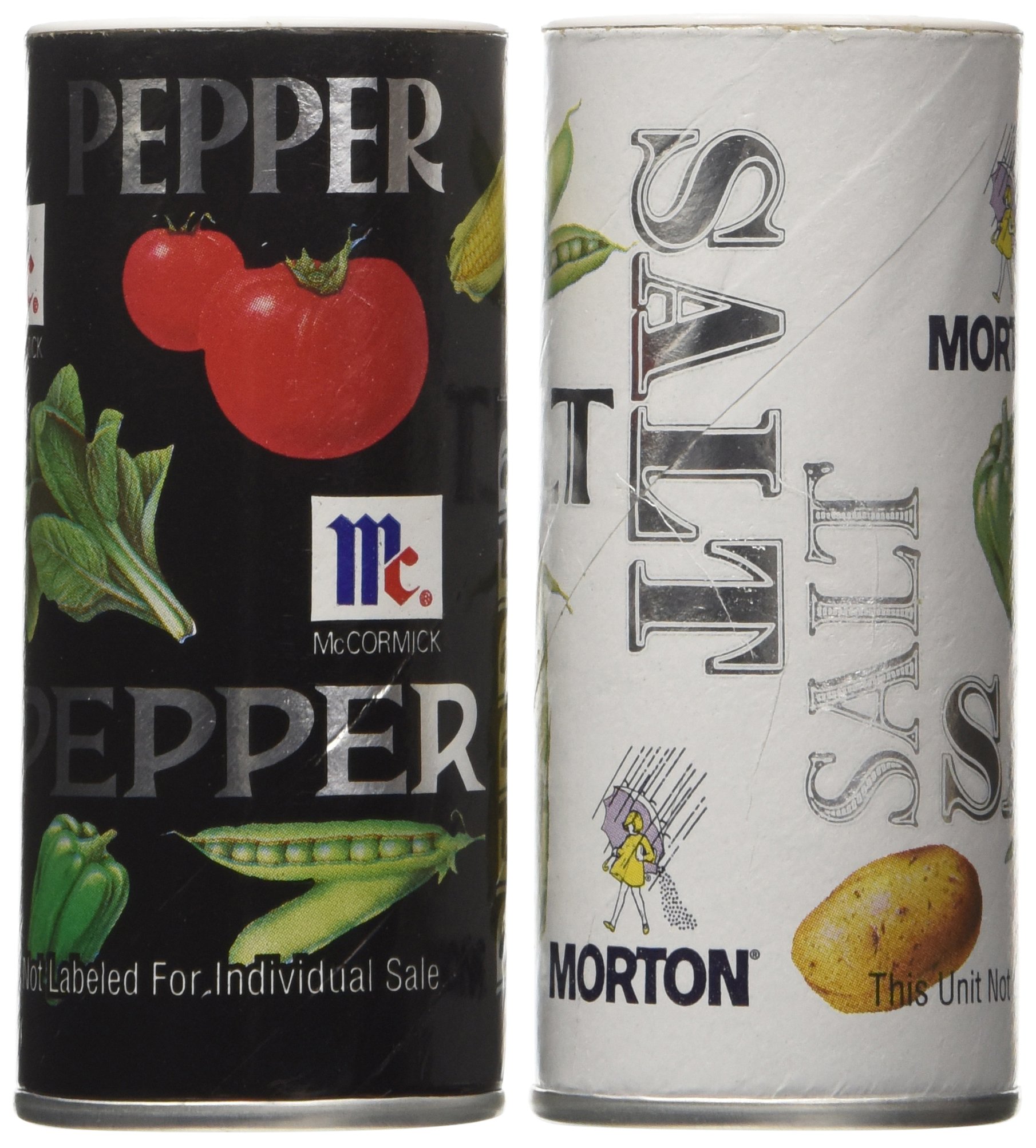Morton's Salt and McCormick Pepper Pack - 5.25 oz (150g) Shaker Set for Cooking, Baking & Seasoning | Perfect for Kitchen, BBQ & Table Use