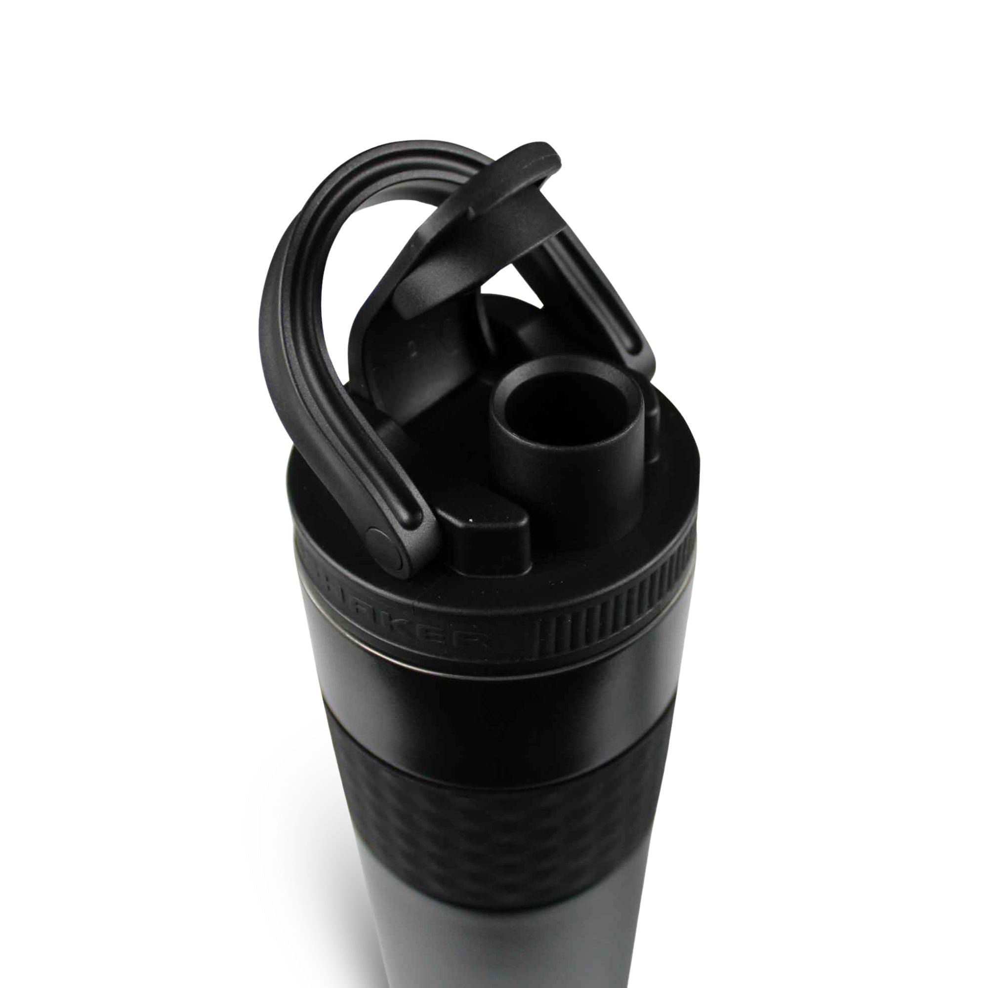 20oz Skinny Shaker Bottle - Black - Perfect for Gym, Workouts & Protein Shakes - BPA Free Leakproof Water Bottle