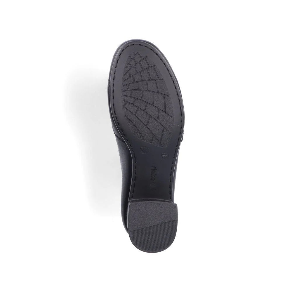 Rieker 41657 Women's Black Comfort Shoes - Stylish & Lightweight for Work, Walking & Everyday Wear