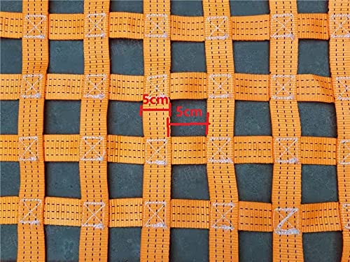 XHP Heavy-Duty Climbing Cargo Net & Swing Set for Kids & Adults - Indoor/Outdoor Playground, Jungle Gym, Treehouse & Rock Climbing Accessories - Yellow | Perfect for Backyard, School Playground & Adventure Parks