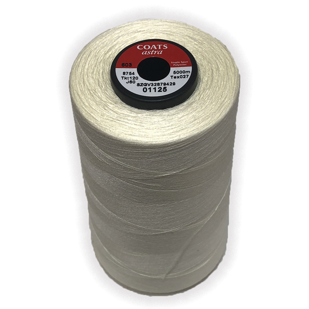 Astra General Use 120 Thread 5000m Cones - High-Quality Sewing Thread for Quilting, Embroidery & Crafting Projects