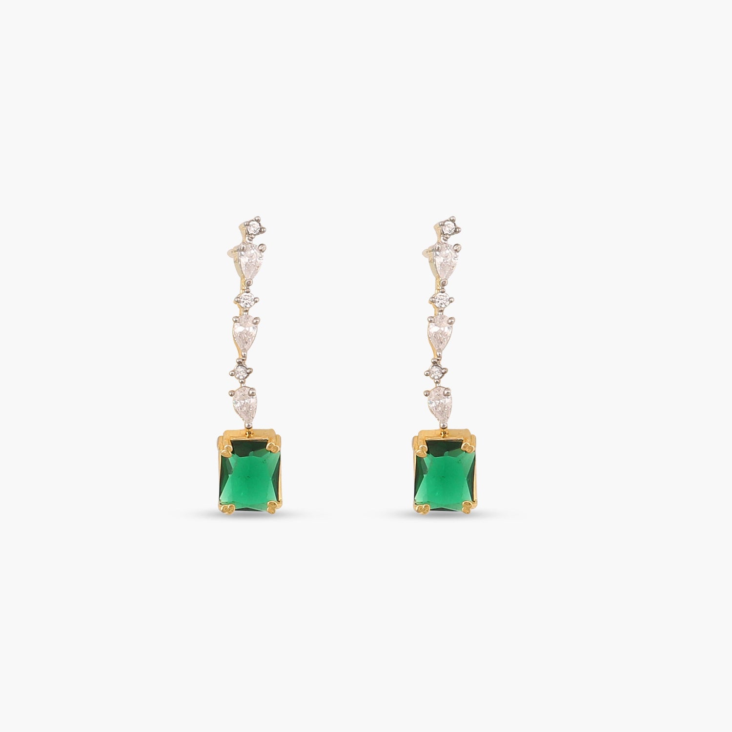 Violetta CZ Green Necklace Set for Women - Elegant Cubic Zirconia Jewelry Gift for Birthday, Anniversary & Special Occasions