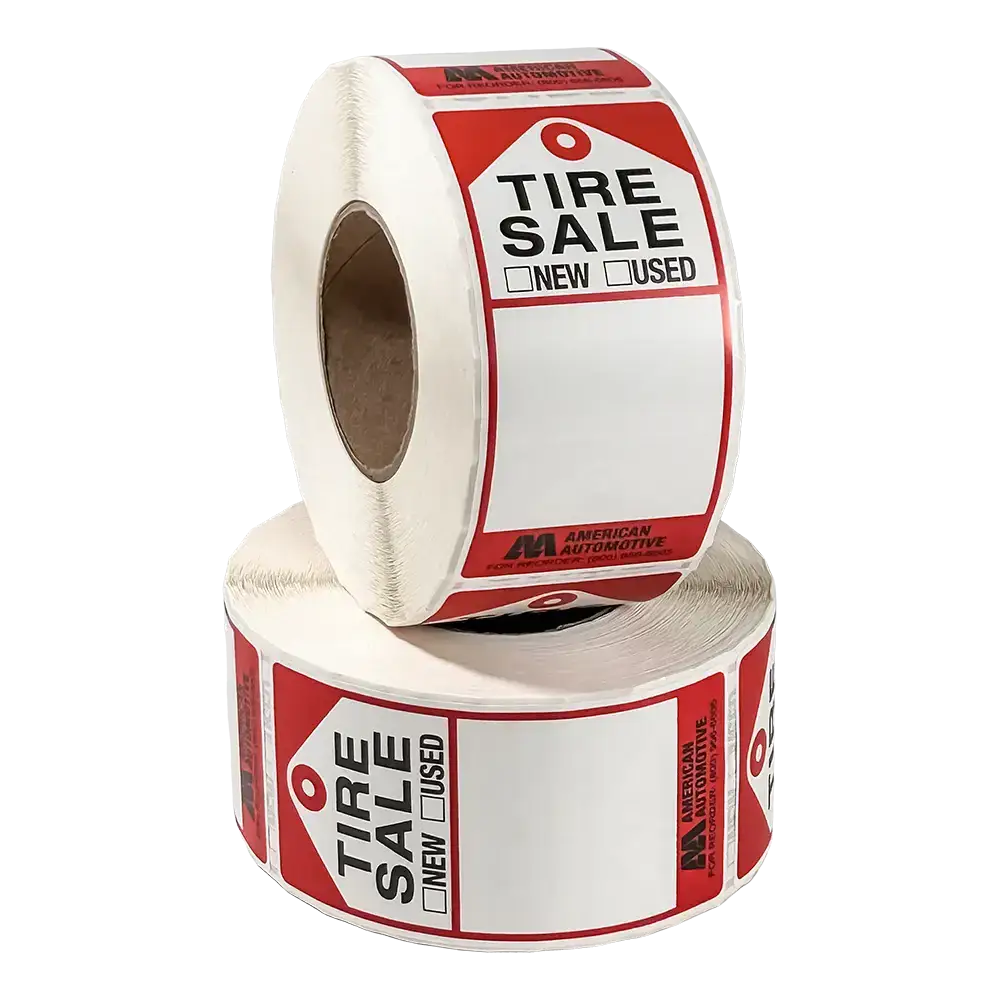 AA Tire Sale Labels - Made in USA (1,000 Stickers) - Perfect for Auto Shops, Tire Stores & Retail Promotions