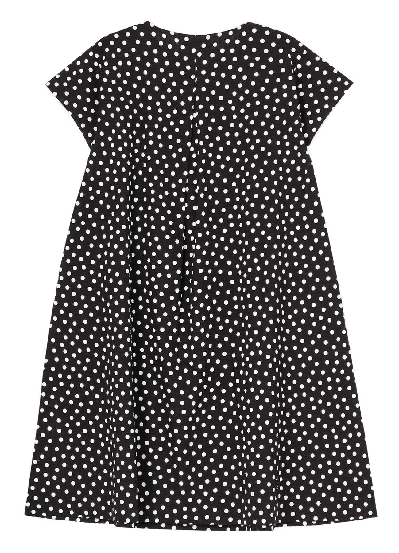 Stylish Cotton Ripple Dot Print One Piece Dress - Perfect for Summer Outings, Beach Vacations & Casual Wear