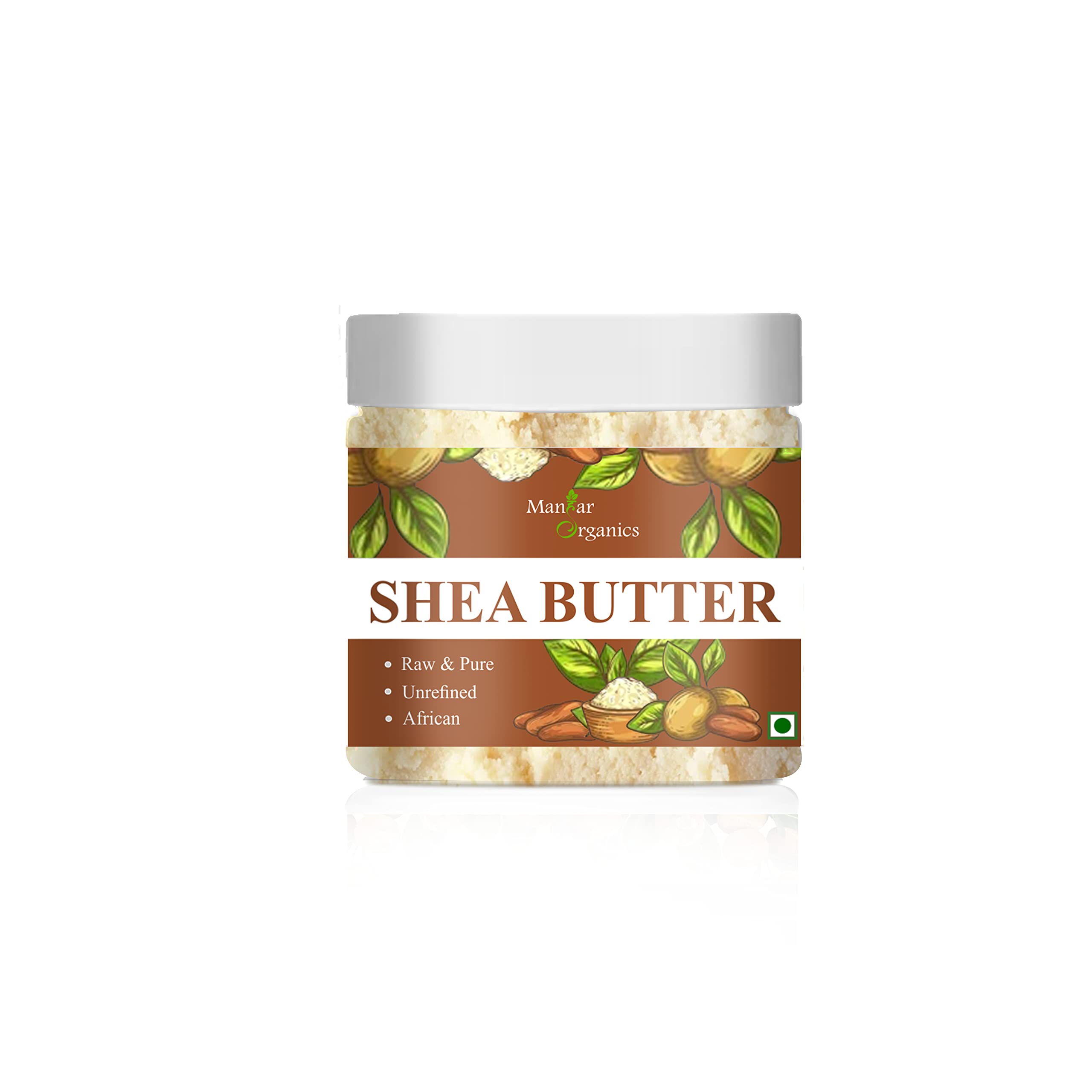 Organic African Shea Butter 125g - Raw Unrefined Body Butter for Dry Skin, Hair Care & Stretch Marks | Natural Moisturizer for Face, Hands & Feet | Vegan & Chemical-Free Skincare Solution