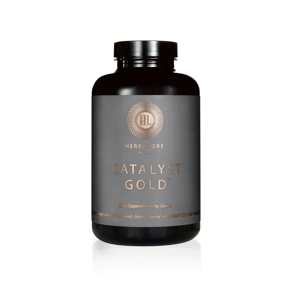 Herbalore NYC Catalyst Gold - Premium Herbal Supplement for Energy & Wellness | Boost Vitality & Focus - Perfect for Workouts, Study & Daily Performance