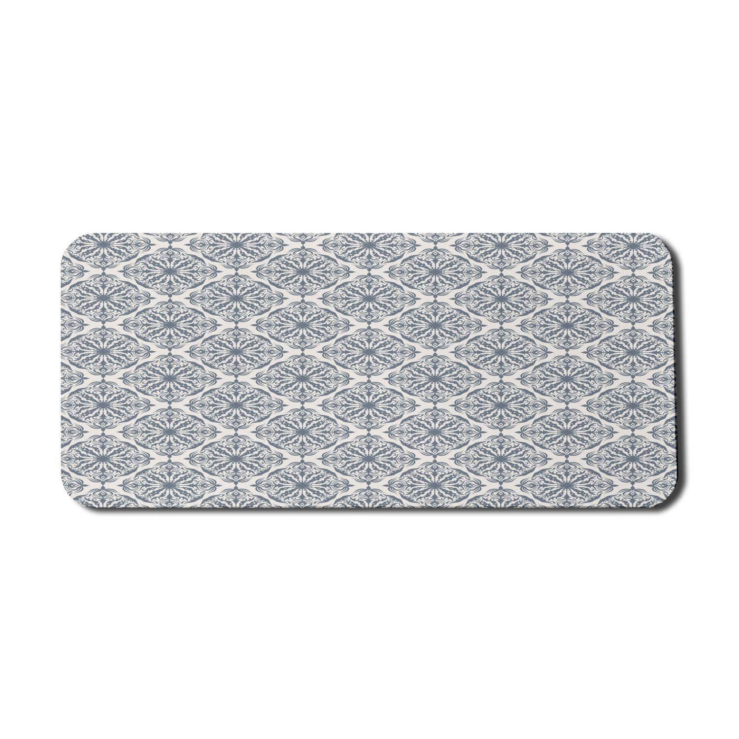 Ambesonne Damask Floral Computer Mouse Pad - Non-Slip Rubber Gaming Mousepad (35