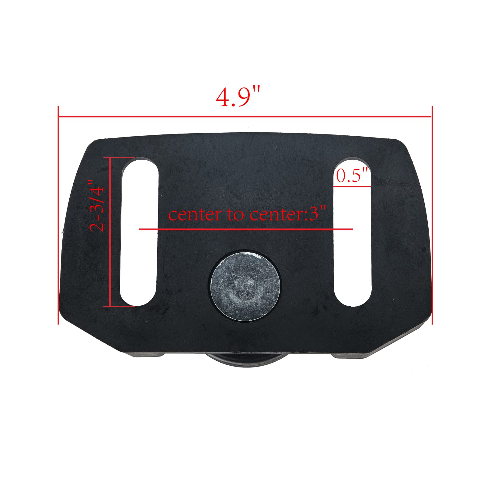 Universal 490-241-0038 Snow Blower Skid Shoes Replacement Kit - Compatible with Most 2 & 3 Stage Snow Throwers - Heavy-Duty Plastic Wheels for Smooth Snow Removal - Perfect for Winter Driveway & Sidewalk Maintenance