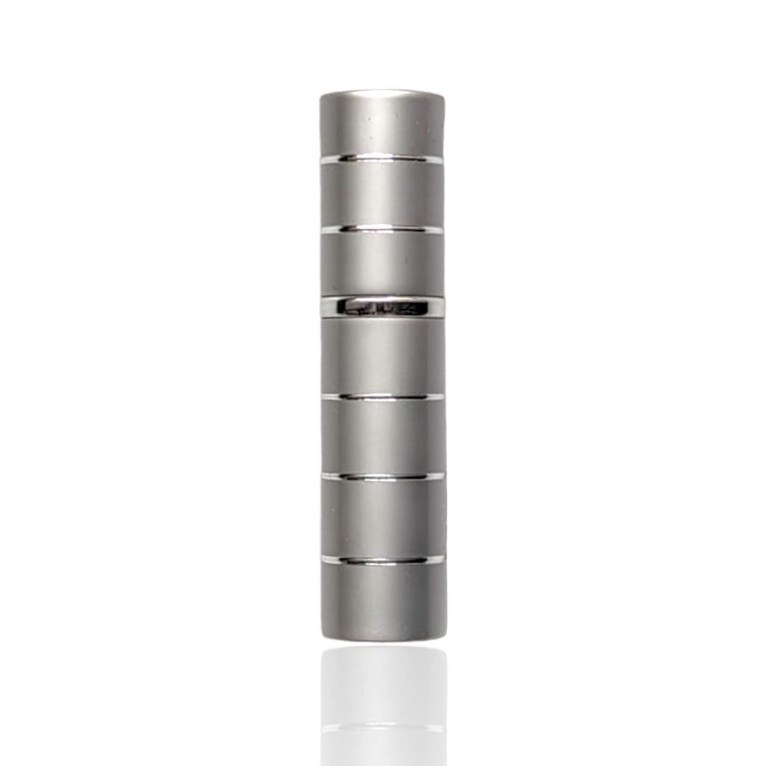 Premium 5ml Refillable Silver Ring Perfume Atomizer - Travel Size, Includes Filling Funnel & Elegant Gift Box - Perfect for On-the-Go Fragrance Touch Ups, Vacations & Gifting