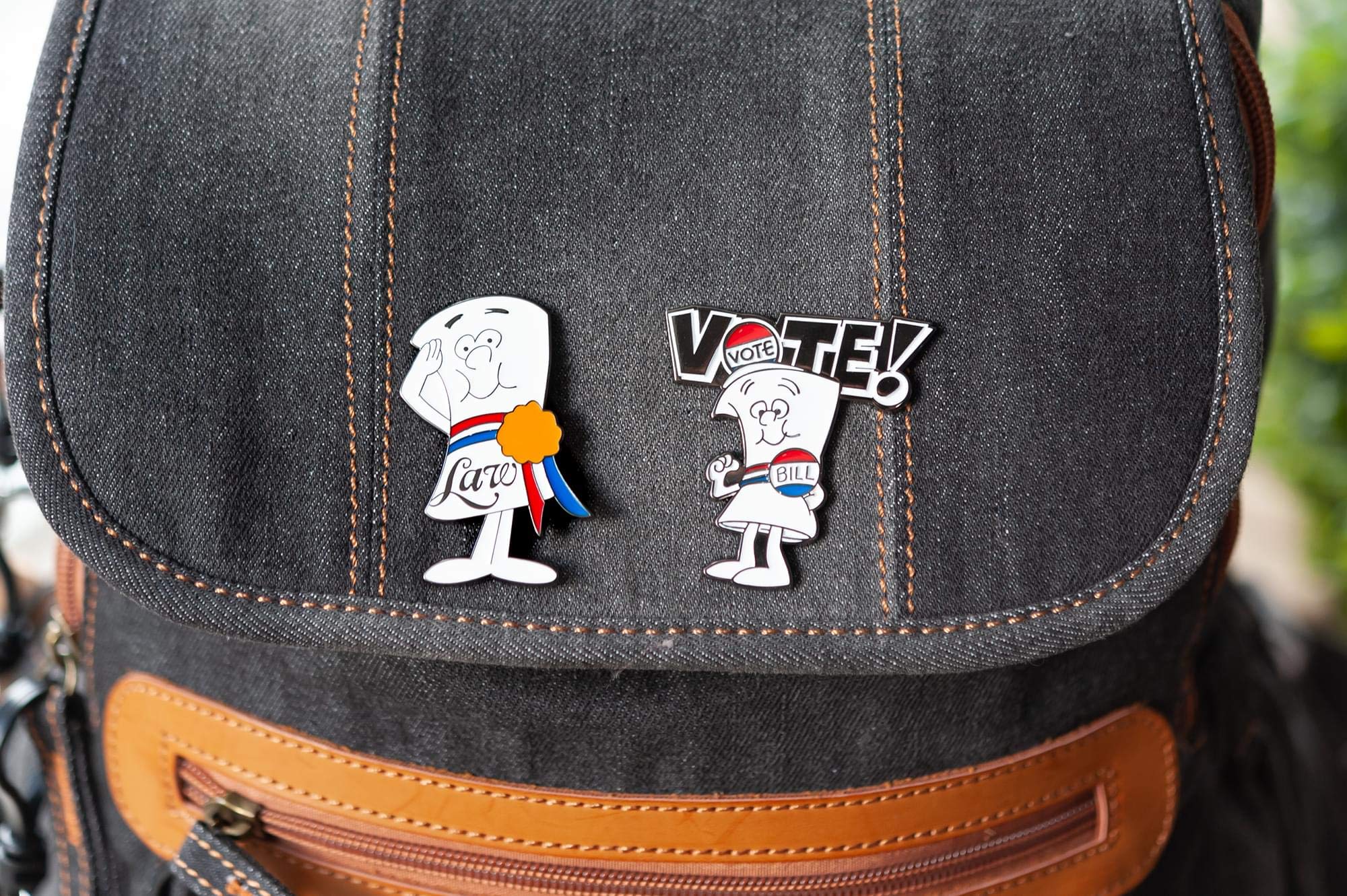 Schoolhouse Rock! Exclusive Bill and Law Pin Set - 2 Inch Collectible Pins | Toynk Limited Edition | Perfect for Political Campaigns, Teacher Gifts, and Disney Memorabilia Collections
