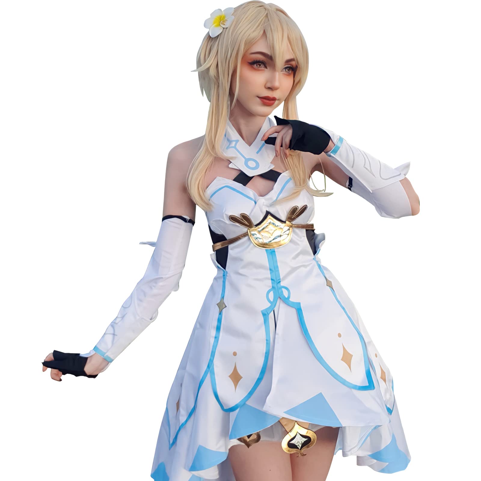 Genshin Impact Lumine Cosplay Costume for Women - Anime Game Character Halloween Outfit | Perfect for Cosplay Events, Halloween Parties, and Themed Conventions