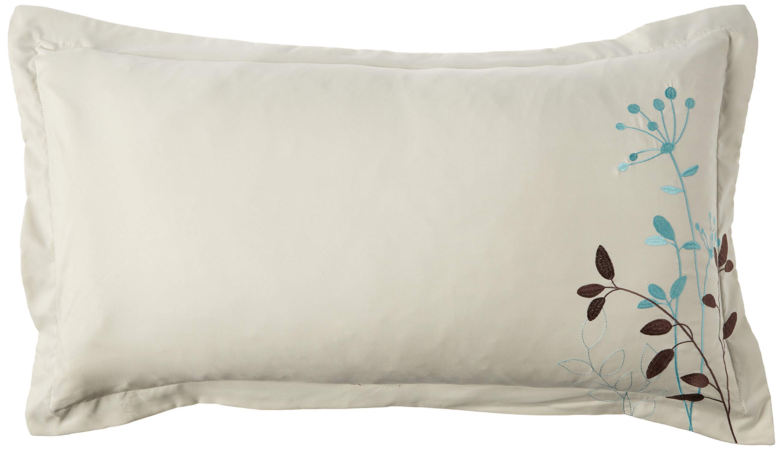Chic Home Bliss Garden 8-Piece Embroidered King Size Comforter Set in Beige - Luxury Bedding for Master Bedroom & Guest Room Decor