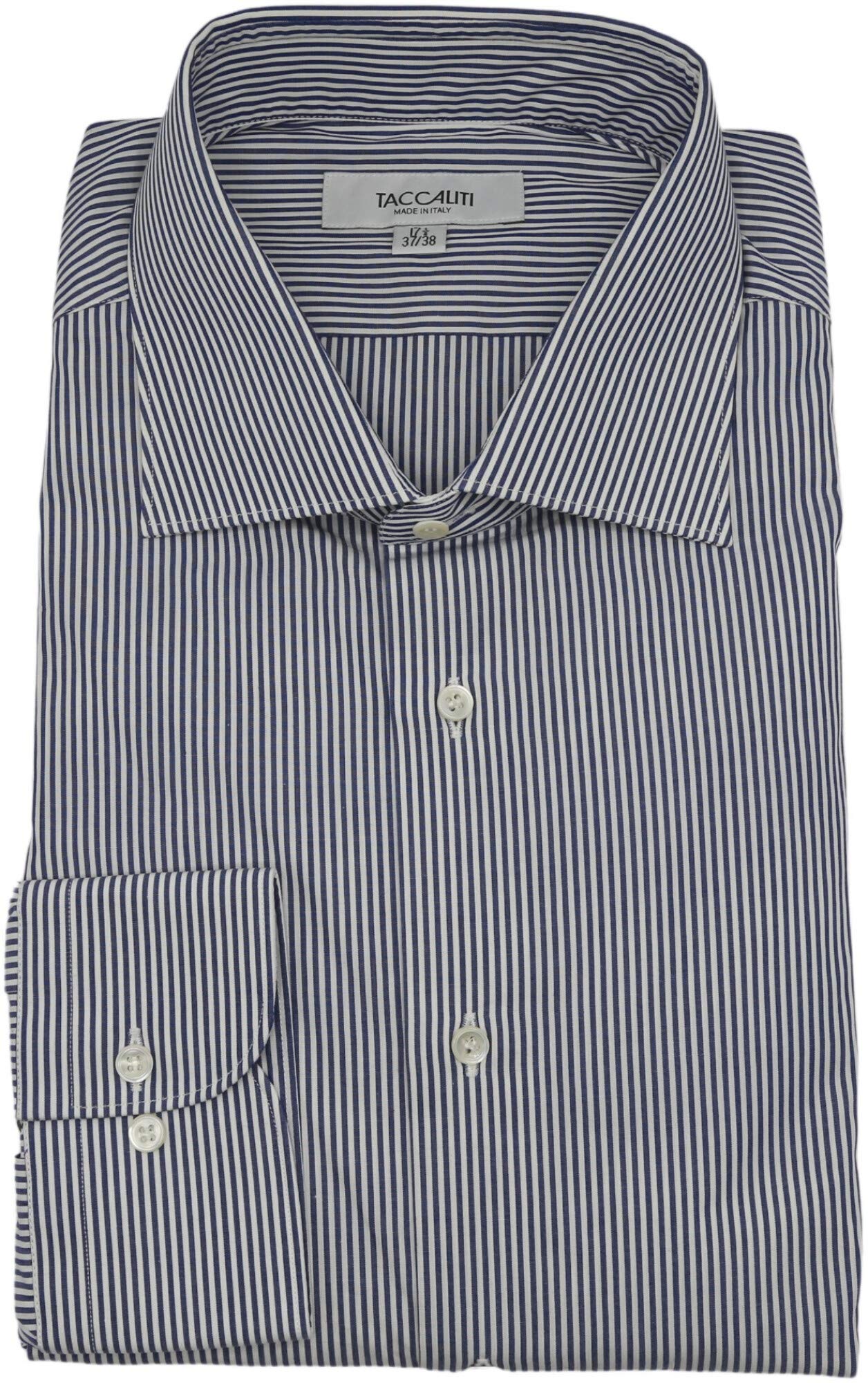 Taccaliti Men's Candy Stripe Dress Shirt - Slim Fit Button Down Oxford Shirt for Business, Office & Formal Occasions | Professional Work Attire & Wedding Guest Outfit