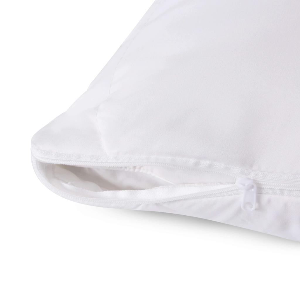 Premium Spundown Pillow Protector - Soft, Breathable & Hypoallergenic Bedding Cover for Allergy Relief - Ideal for Home, Hotel & Travel Use