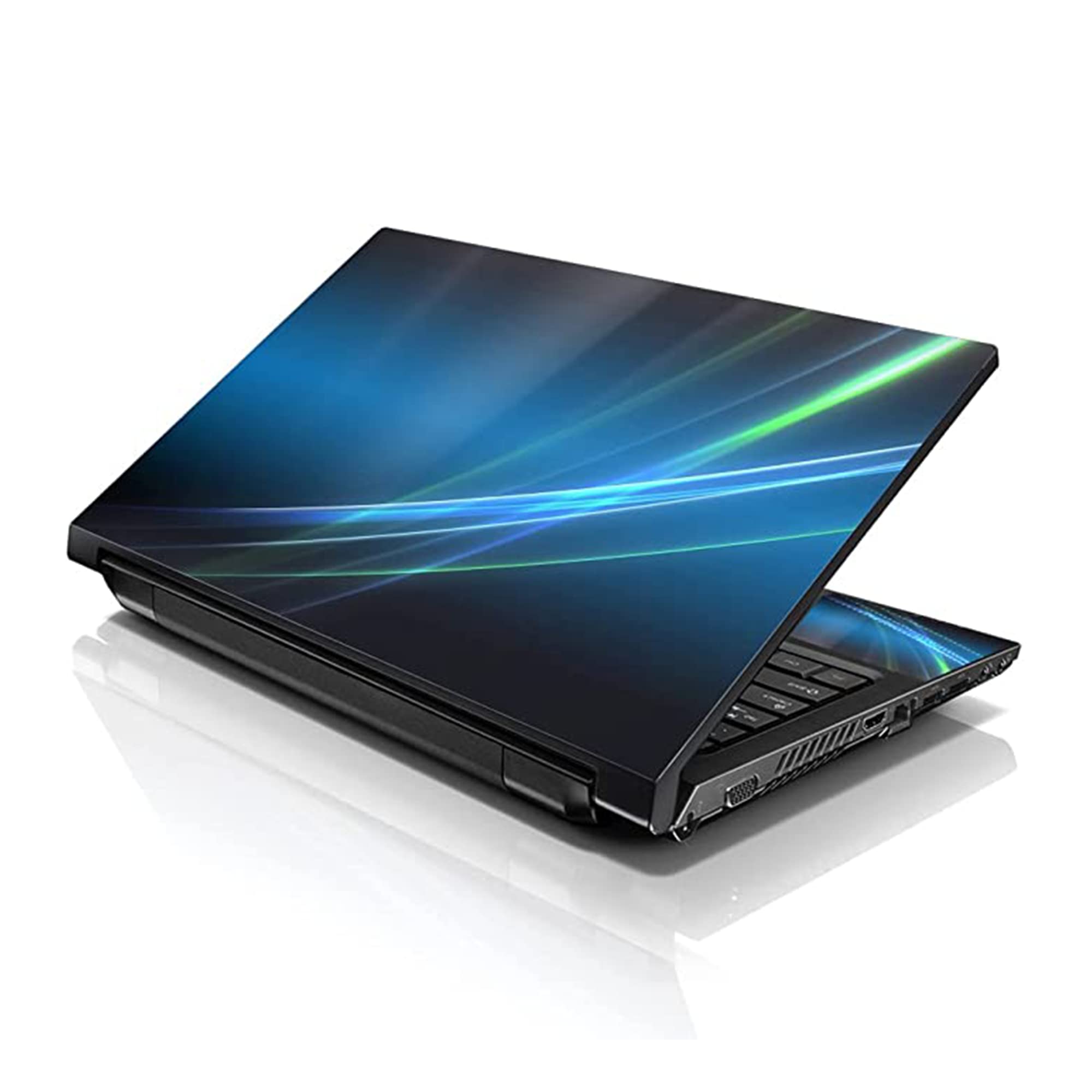 LSS 15 15.6 Inch Laptop Skin Sticker with 2 Wrist Pads - Reusable Vinyl Protector Decal for 13-16