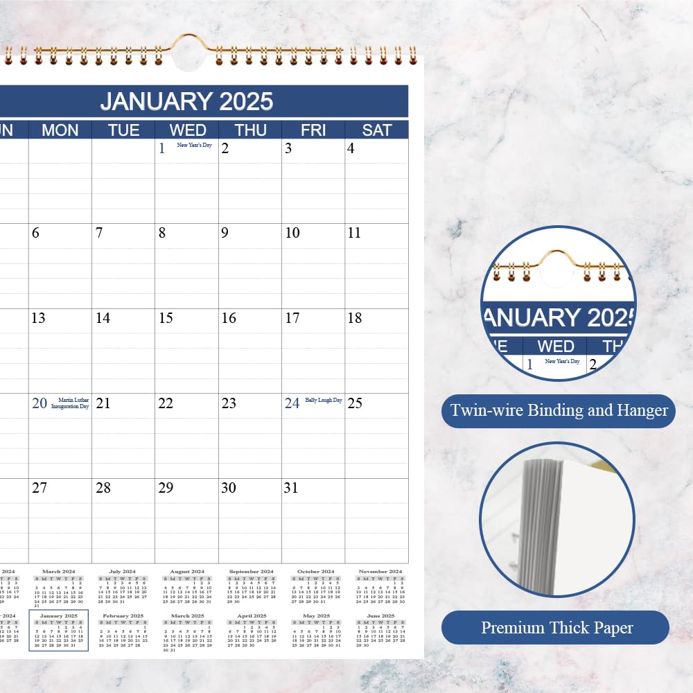 2025-2026 Wall Calendar (March 2025 - June 2026) | 16-Month Planner with Thick Paper | 8.5
