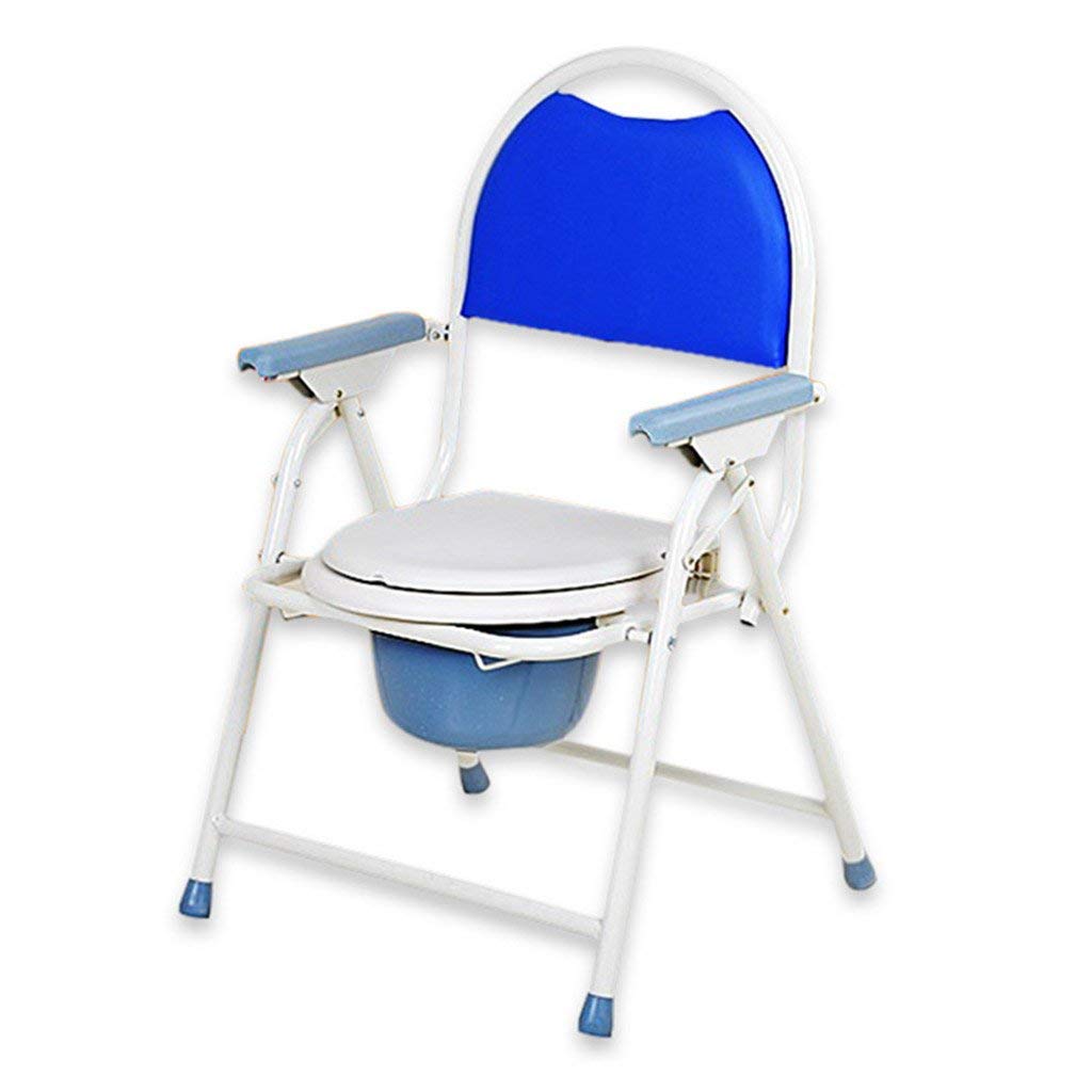 Foldable Shower Chair with Backrest & Non-Slip Feet - Portable Bath Seat for Elderly, Pregnant Women & Disabled - Lightweight Mobile Wheeled Bathroom Stool for Safe Bathing & Toilet Use - Ideal for Home Care, Hospitals & Assisted Living Facilities