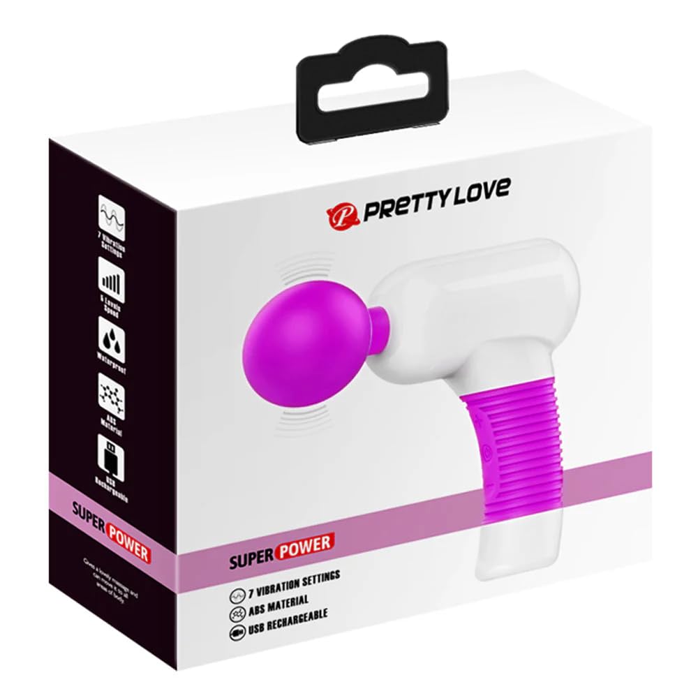 PrettyLove Super Power Deep Tissue Massage Gun - Professional Percussion Muscle Massager for Athletes, Pain Relief & Recovery - Perfect for Home, Gym & Travel Use