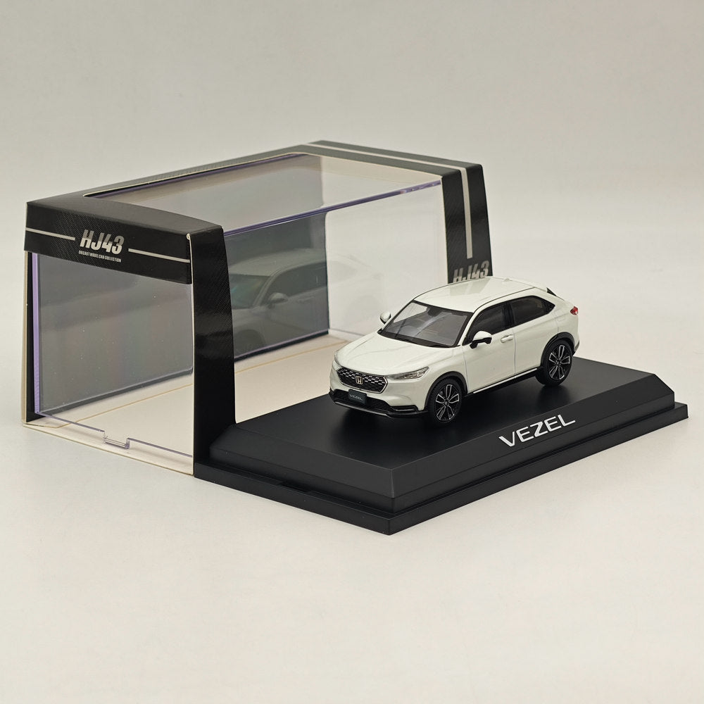 1/43 Scale Honda VEZEL Platinum White Diecast Model Car - Hobby Japan HJ433002PW - Collectible Miniature Vehicle for Display, Gifts & Car Enthusiasts