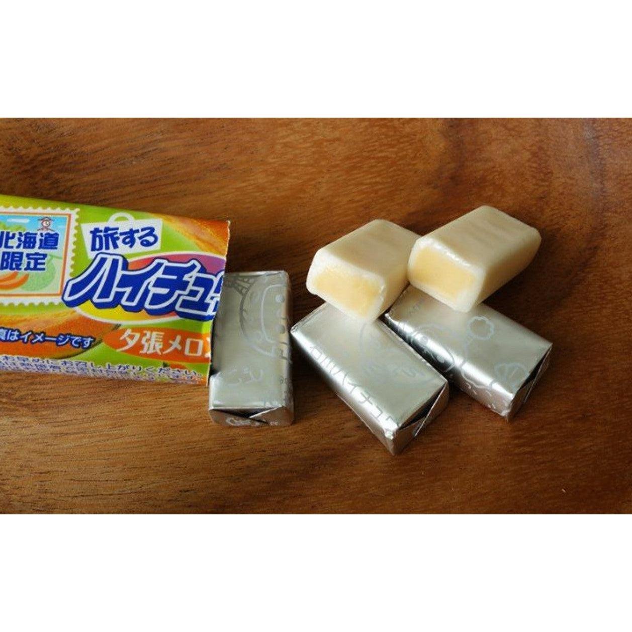 Morinaga Hi-Chew Japanese Soft Chewy Candy - Yubari Melon Flavor (60 Pieces Pack) | Delicious Snack for Office, Travel & Movie Nights