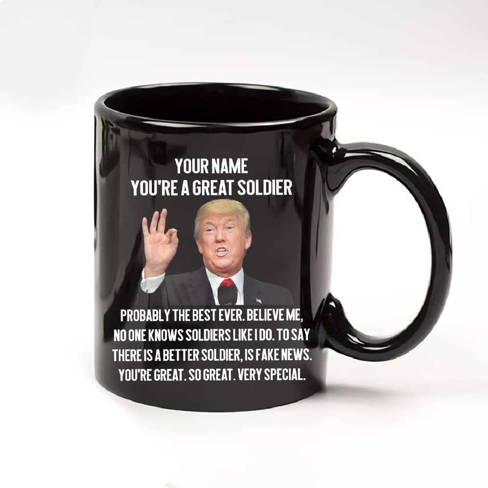 Military Themed Coffee Mug - Perfect Soldier Gift for Army Graduation, Veterans & Military Appreciation - Ideal for Home, Office & Military Ceremonies