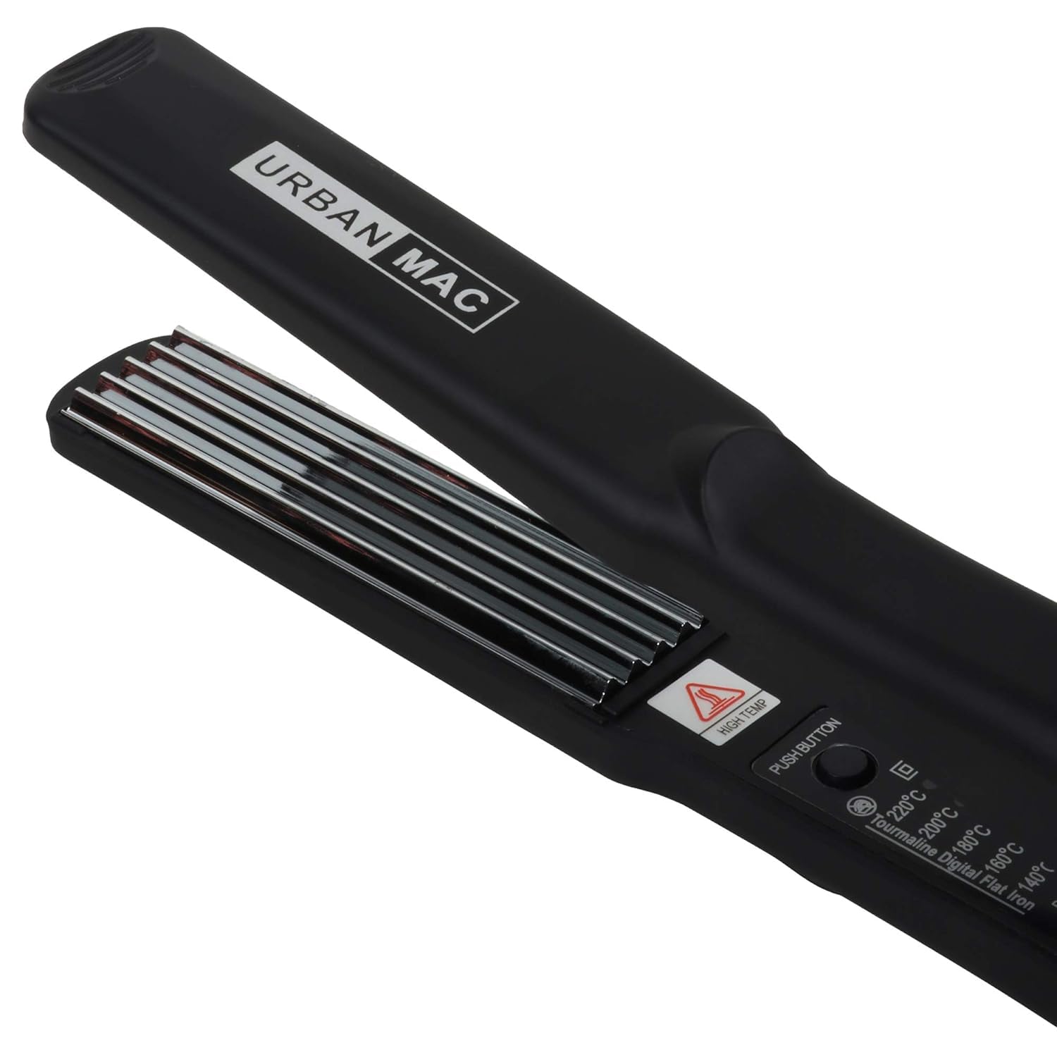 LANELLIE Professional Micro Crimper Hair Straightener & Styler - Black | Perfect for Beach Waves, Textured Hairstyles & Everyday Styling