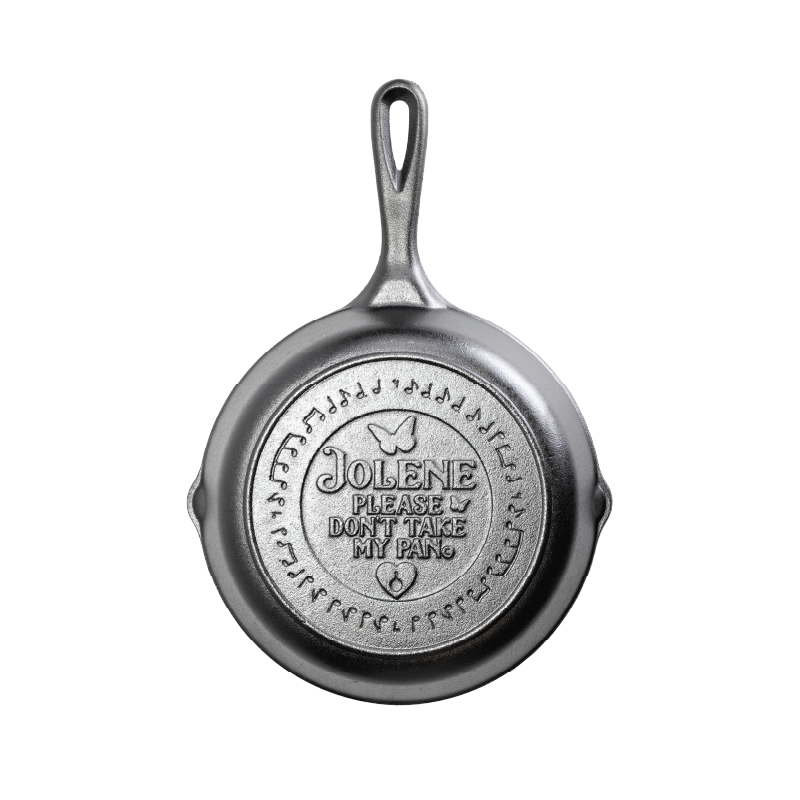Cast Iron Jolene Dolly Skillet 20cm - Premium Heavy Duty Cookware for Baking, Frying & Serving - Perfect for Stovetop, Oven & Outdoor Cooking