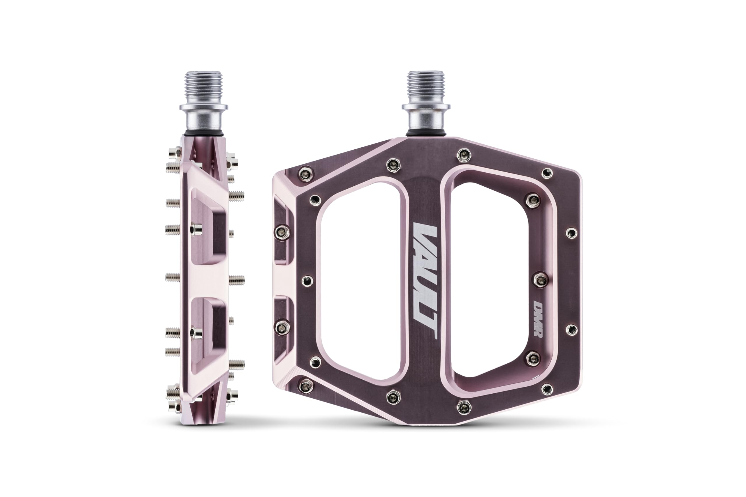 Vault Pedals Pink Punch Bike Pedals - One Size Universal Fit for BMX, Mountain & Road Bikes - Perfect for Cycling, Commuting & Outdoor Adventures