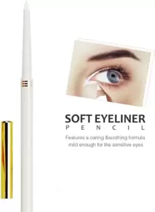 WIFFY BEST Long Lasting White Kajal Eyeliner for Women & Girls - Smudge Proof & Waterproof for Everyday Makeup & Party Looks