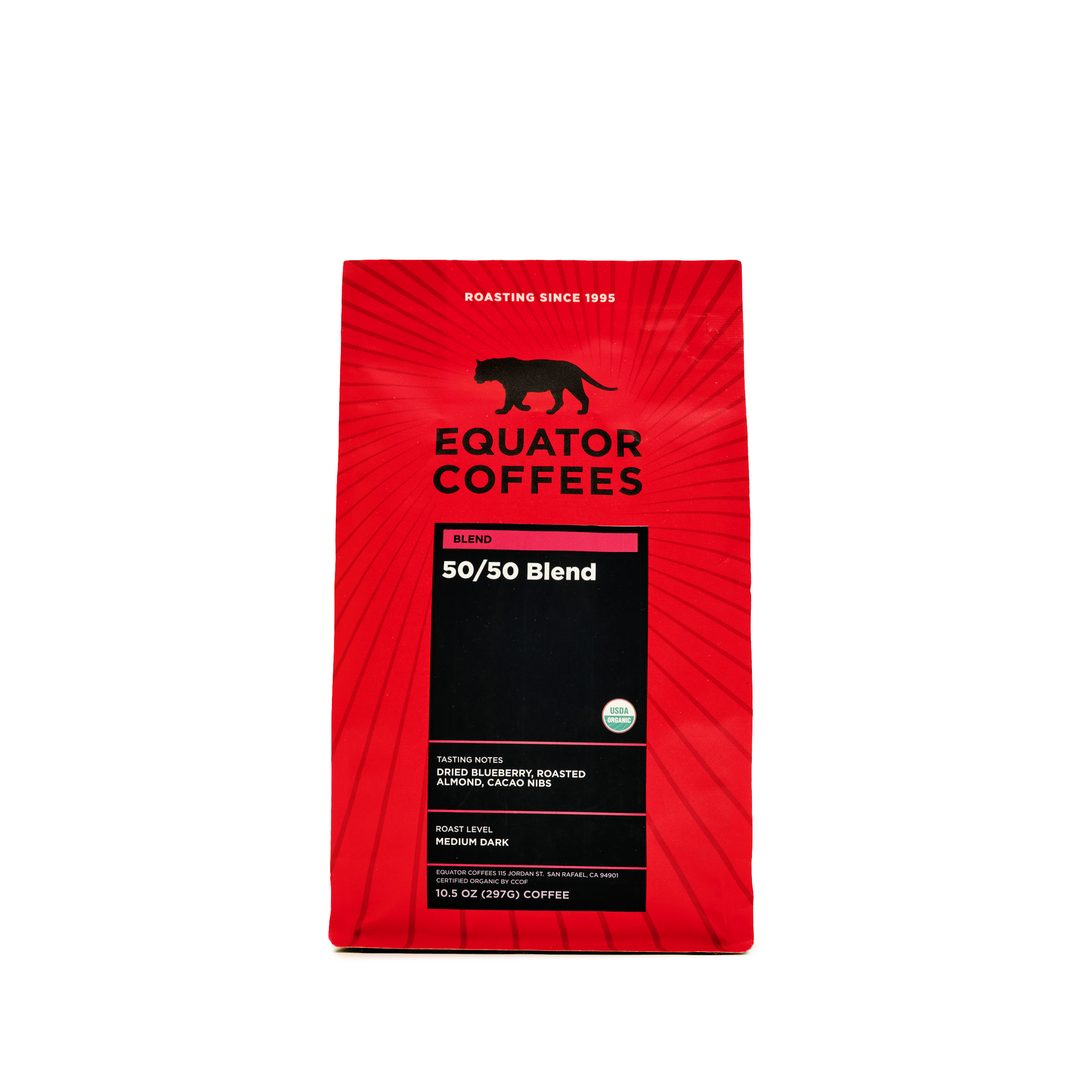50/50 Half Caff Coffee Blend - Smooth & Balanced Medium Roast for Home Brewing & Office Use | Perfect for Morning Energy & Afternoon Relaxation