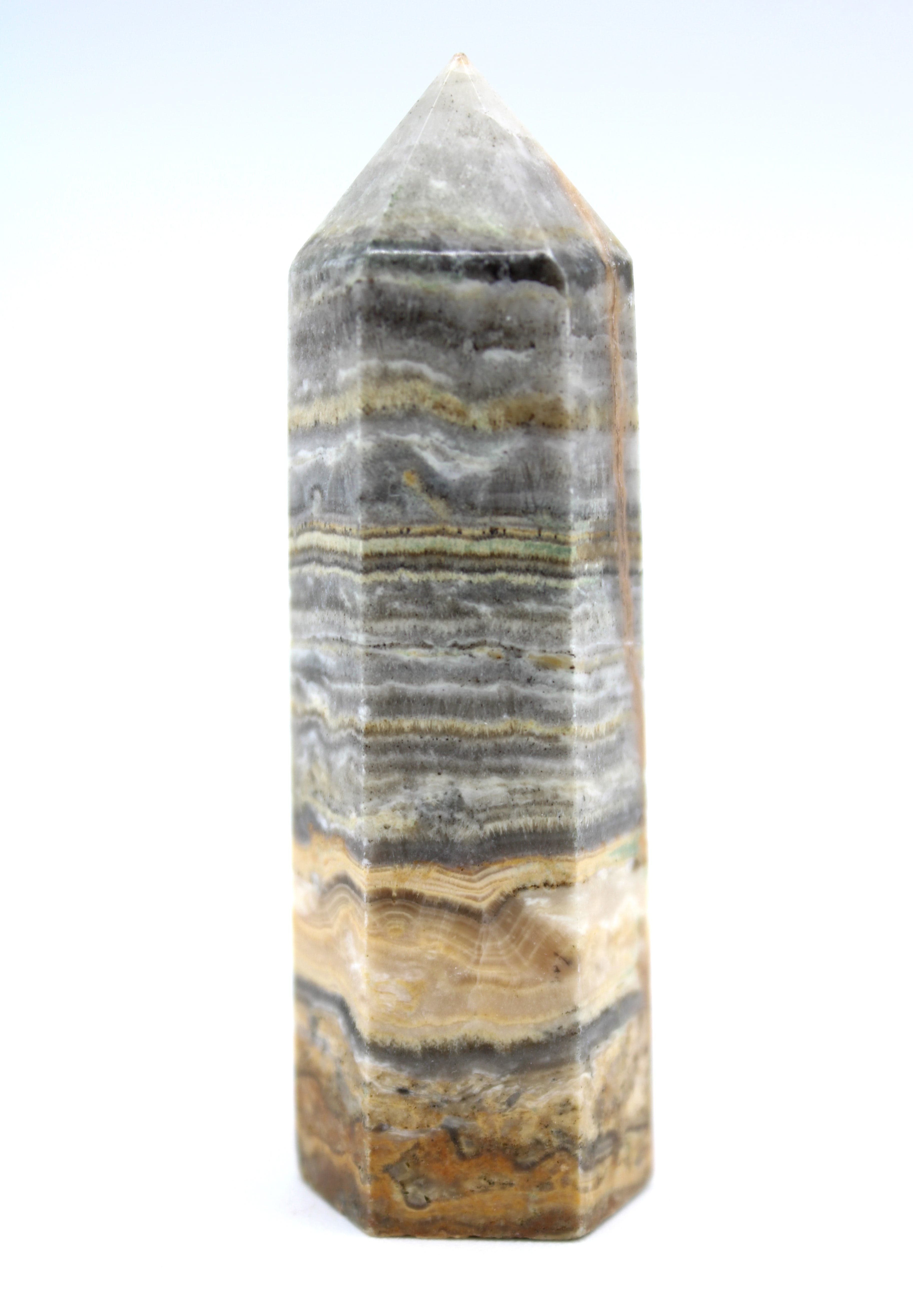 Natural Crazy Lace Agate Crystal Tower - Healing Stone for Meditation, Yoga & Home Decor - 6 Inch Handcrafted Spiritual Gift for Energy Balancing & Positive Vibes
